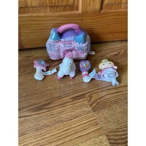 Baby Gund My Little Princess Castle Purse Plush Set Doll Unicorn Wand Mirror